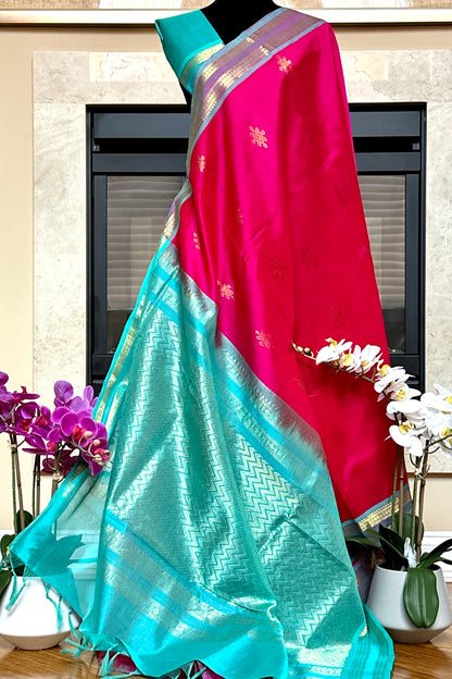 Silk Cotton Saree - AW1430SC