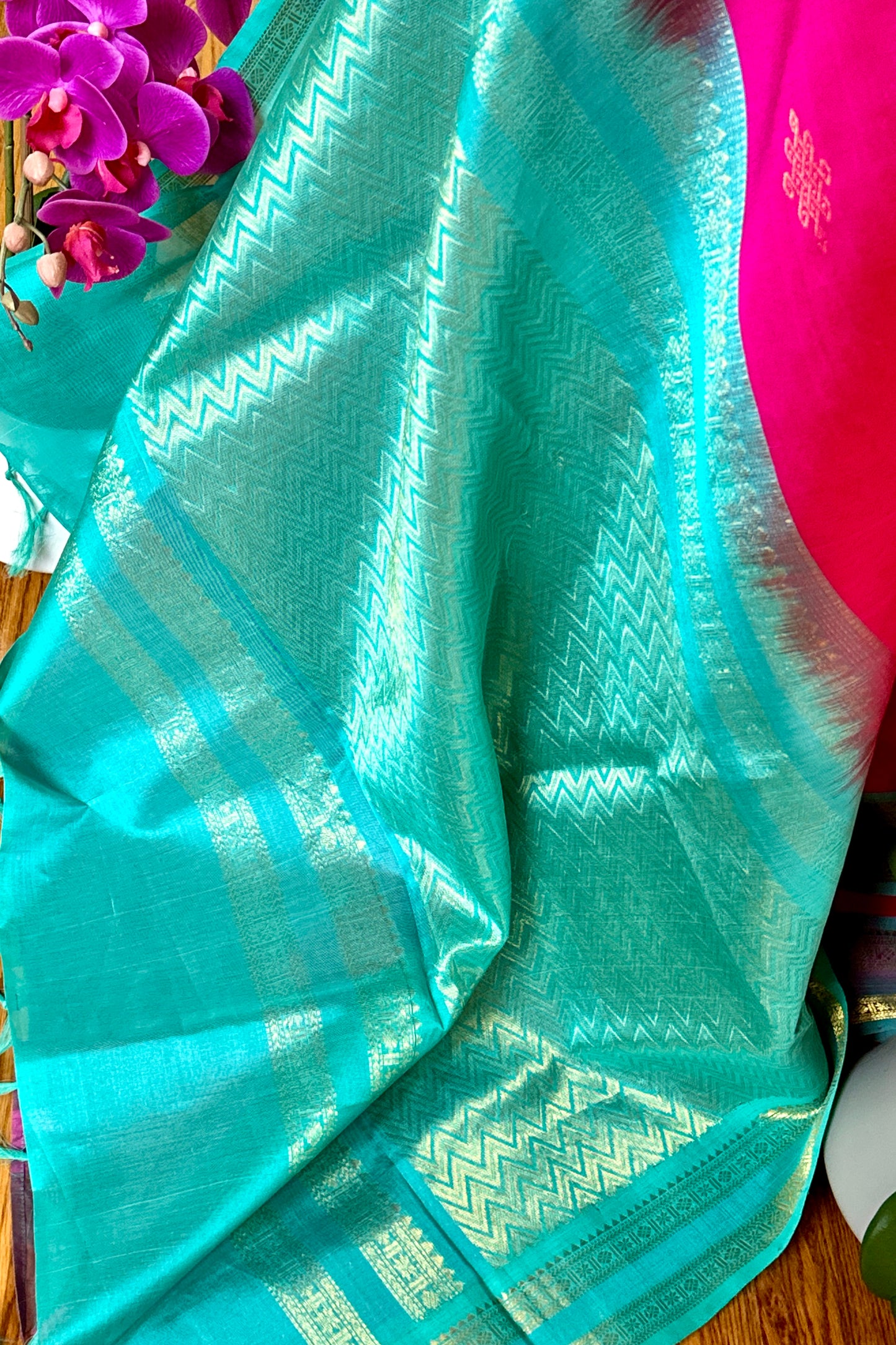 Silk Cotton Saree - AW1430SC