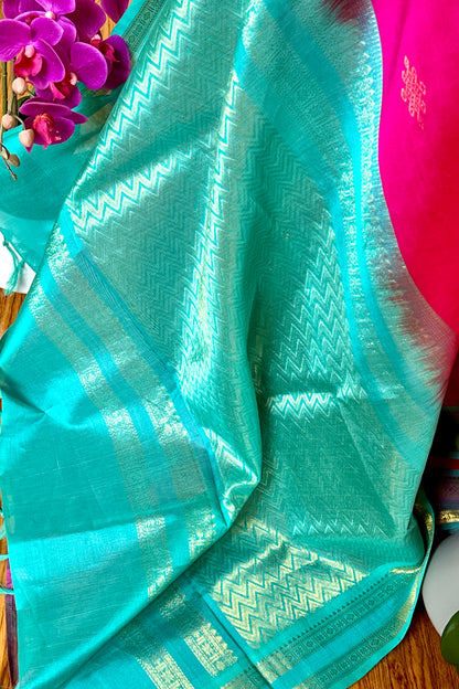 Silk Cotton Saree - AW1430SC