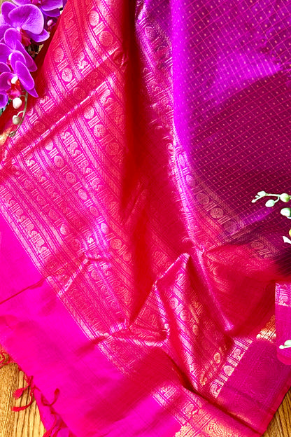 Silk Cotton Saree - AW1434SC