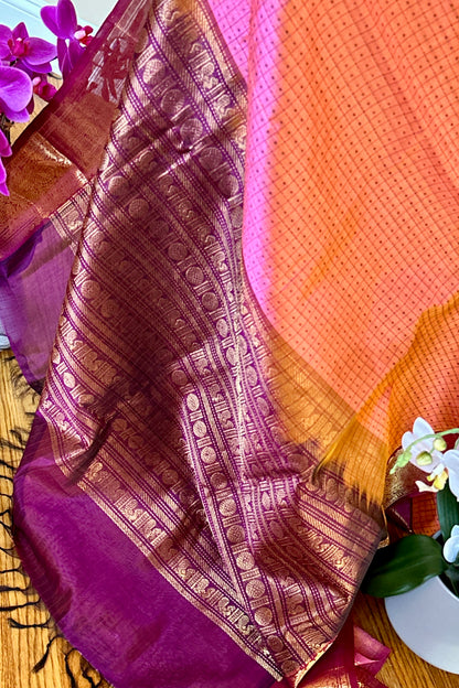 Silk Cotton Saree - AW1438SC