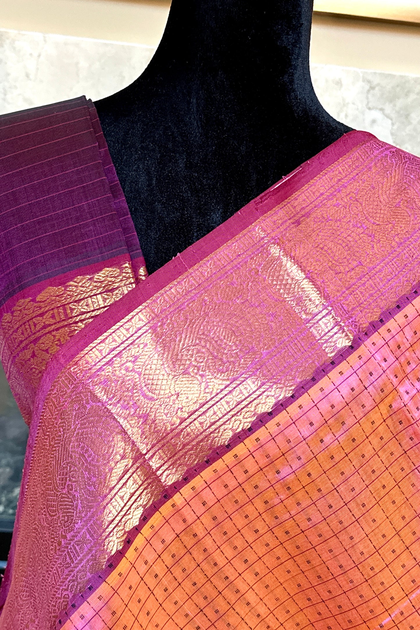 Silk Cotton Saree - AW1438SC