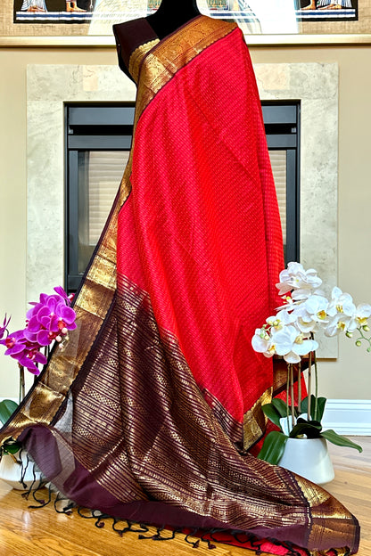 Silk Cotton Saree - AW1436SC