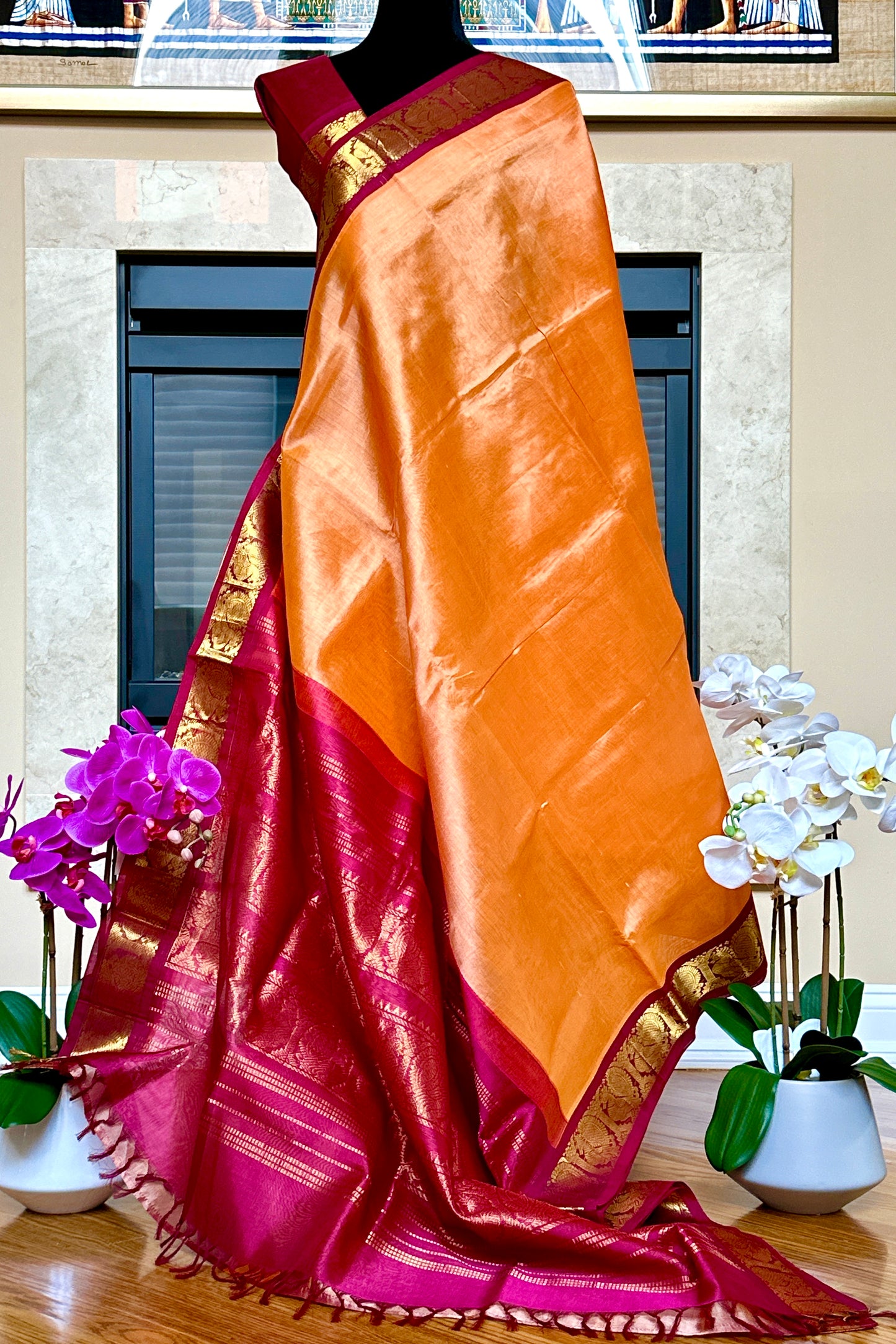 Silk Cotton Saree - AW1415SC