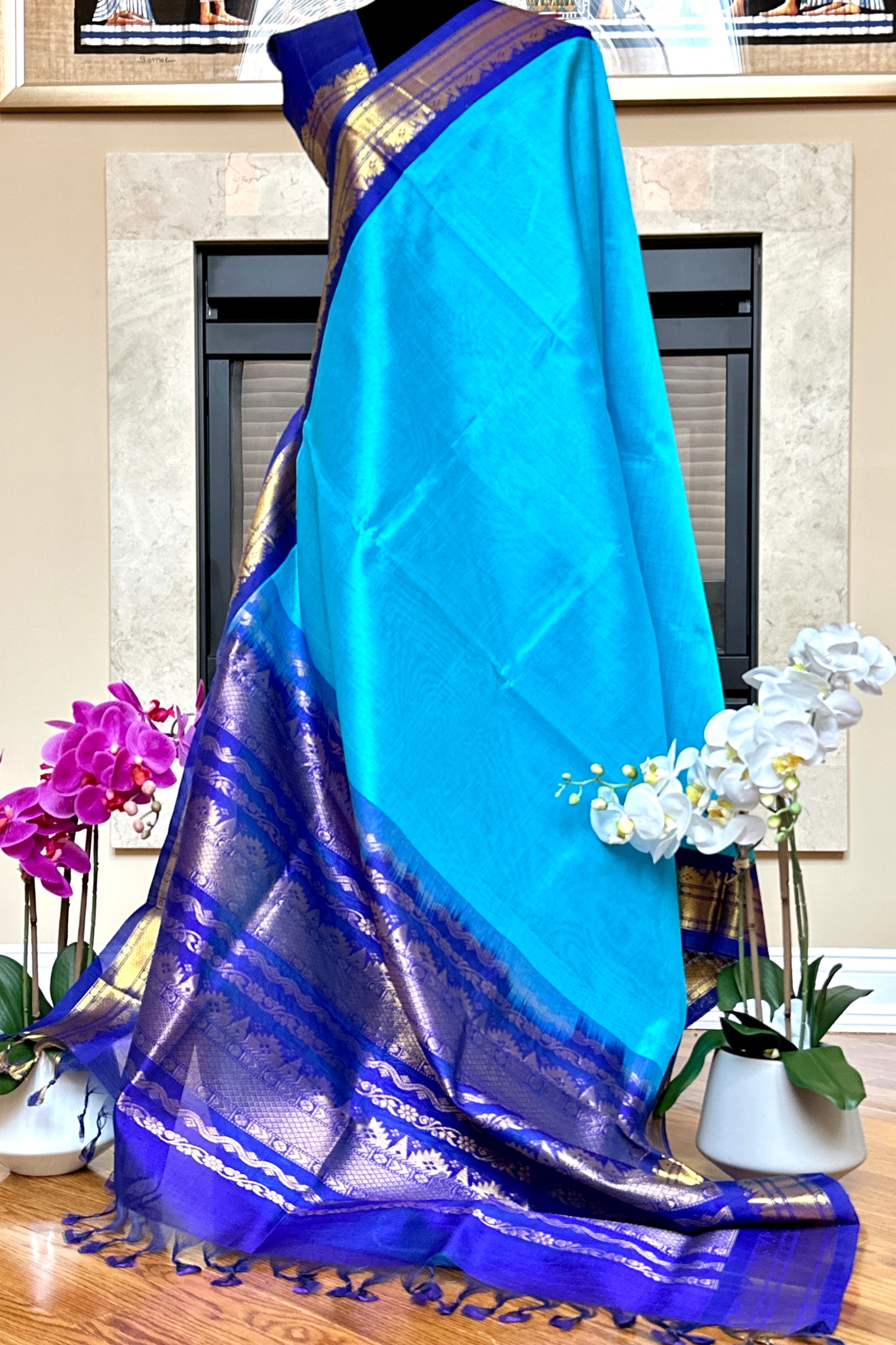 Silk Cotton Saree - AW1391SC