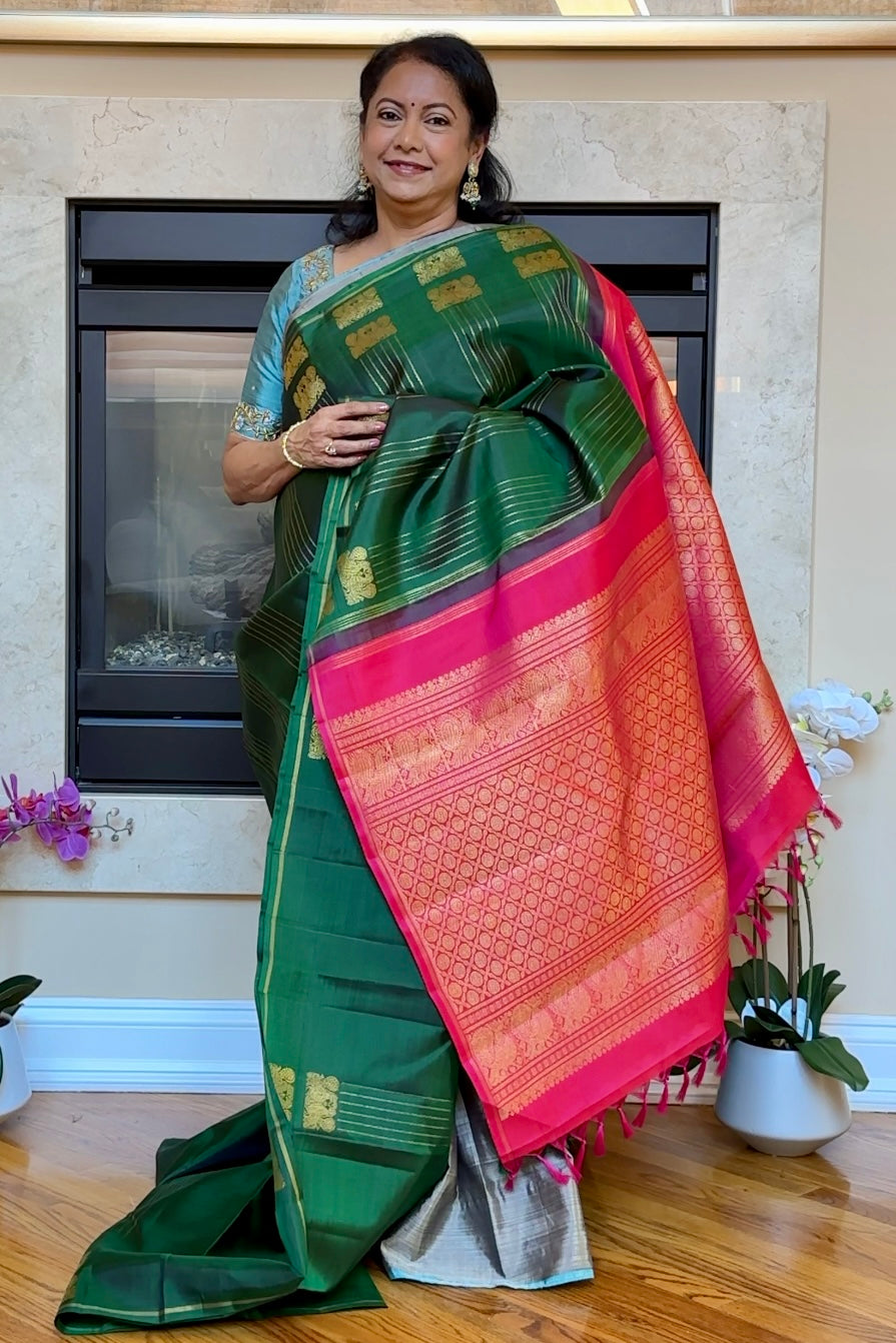 Kanjivaram Silk Saree - AW1520KS