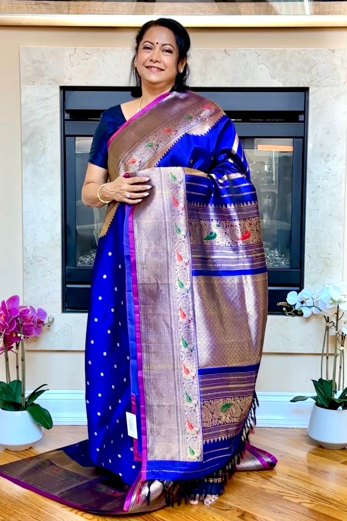 Gadwal Silk Saree - AW1085GS