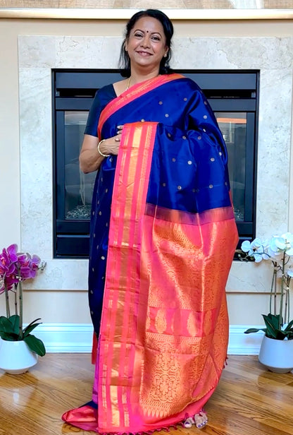 Gadwal Silk Saree - AW1045GS