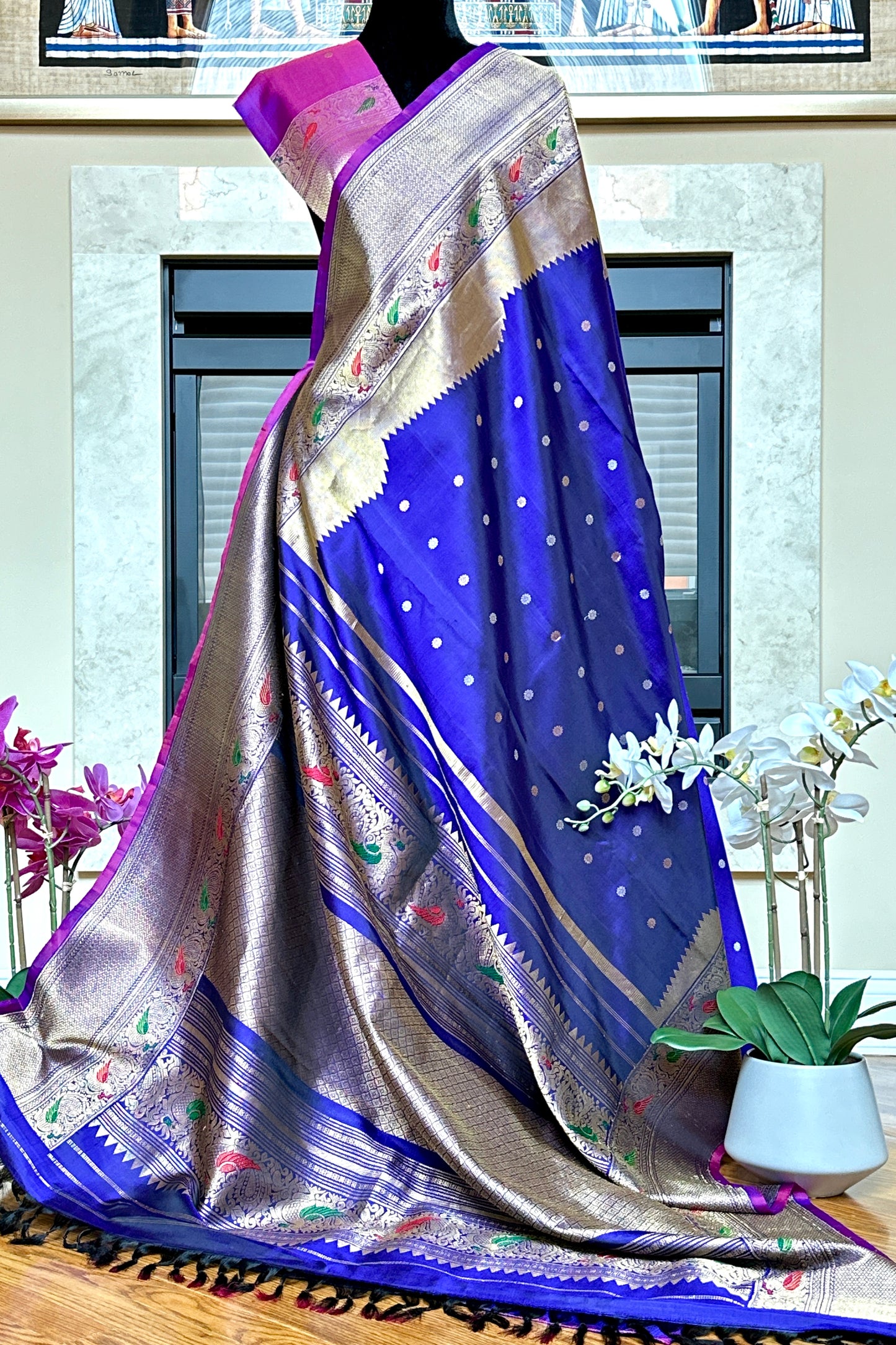 Gadwal Silk Saree - AW1085GS