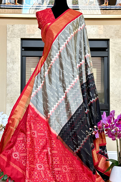 Pochampally Silk Saree - AW1054PT