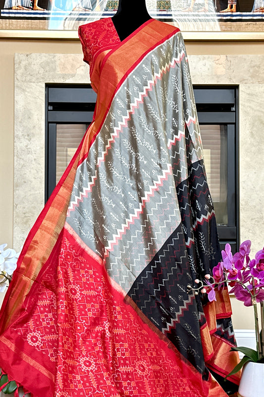 Pochampally Silk Saree - AW1054PT