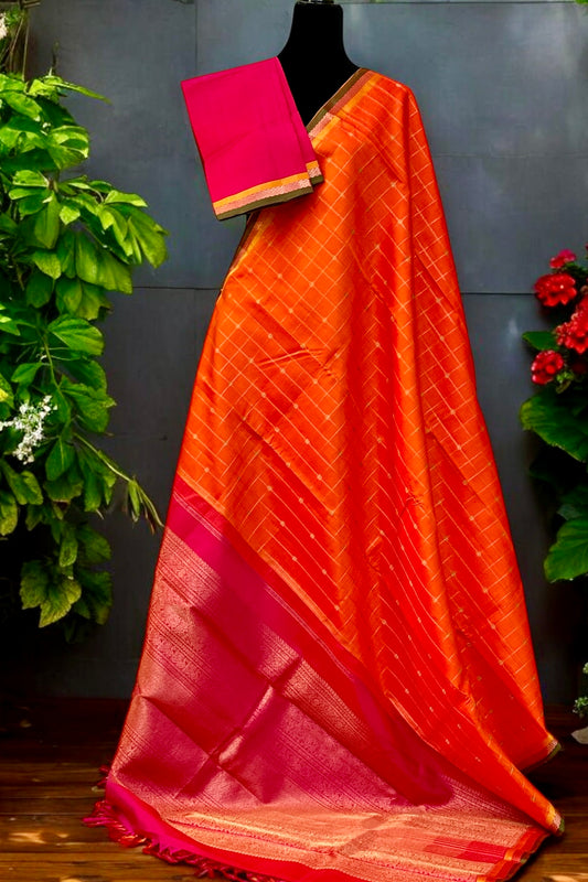 Kanjivaram Silk Saree - AW1357KS