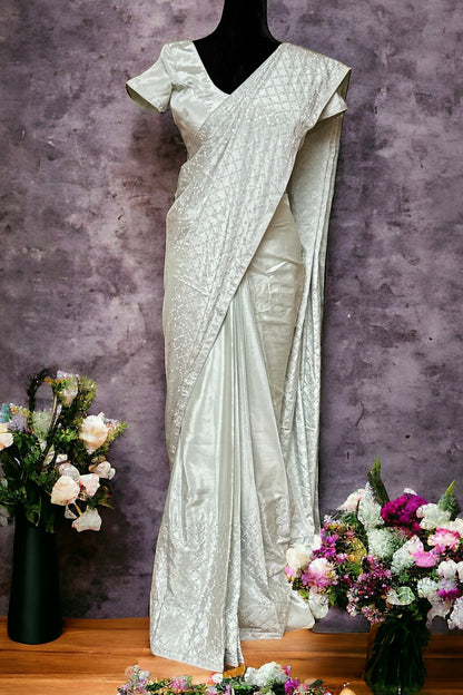 Ready To Drape Saree - AW1004RTWSBL