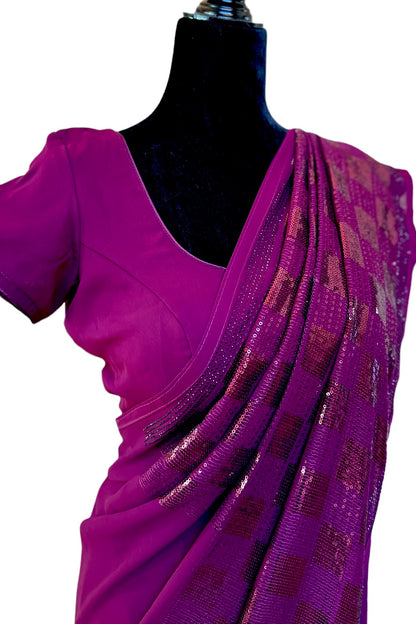 Ready To Drape Saree - AW1006RTWSBL