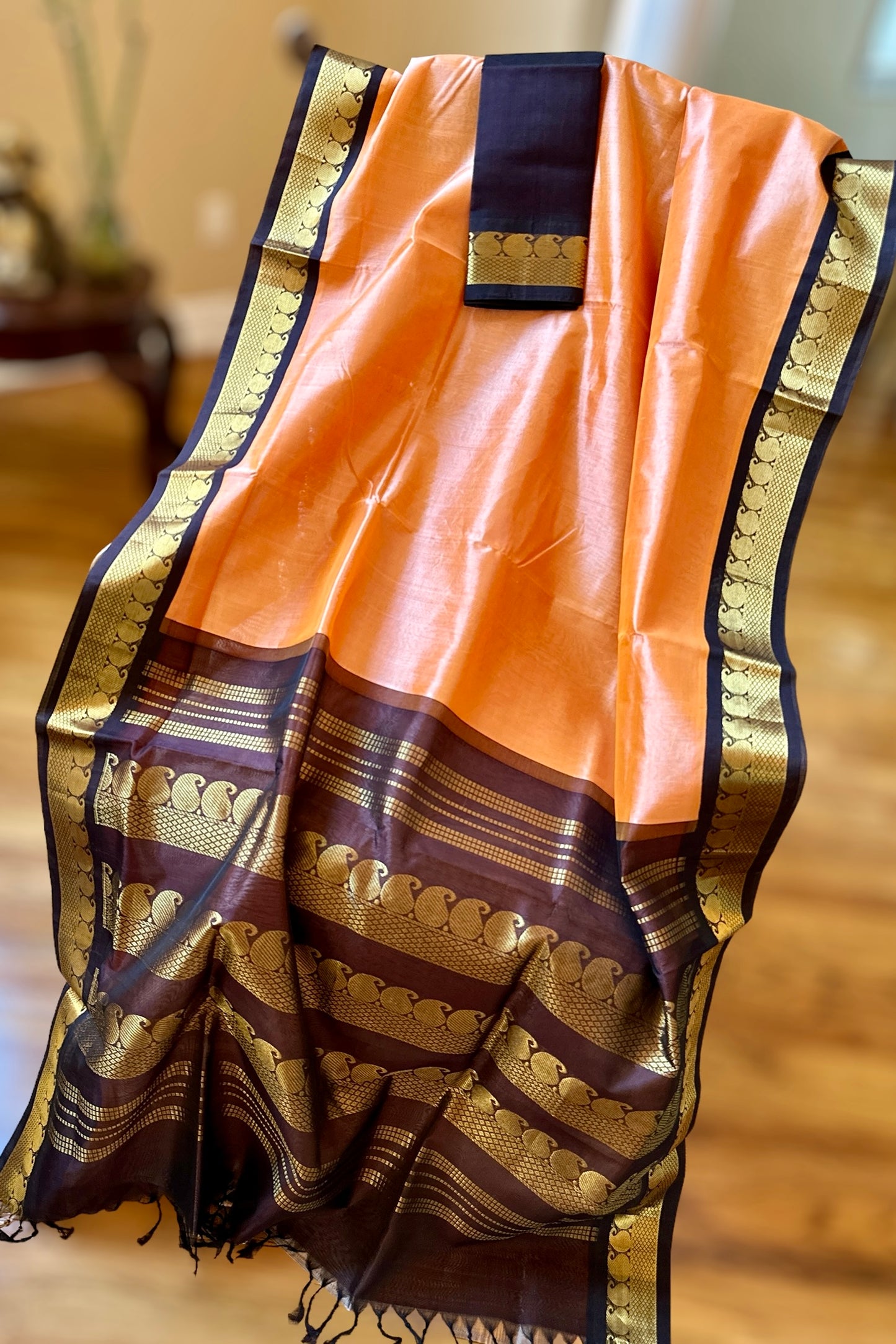 Silk Cotton Saree - AW1413SC