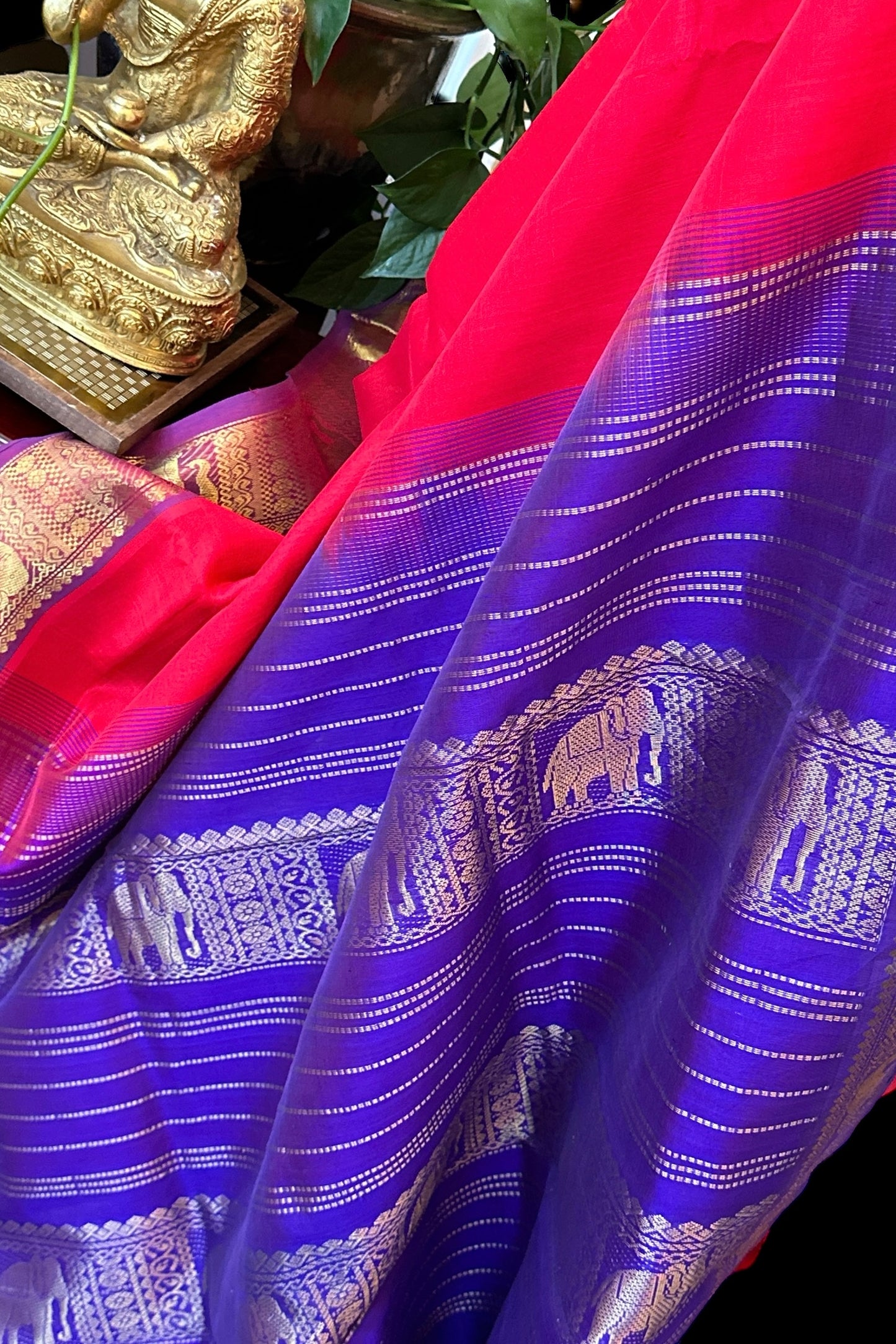 Silk Cotton Saree - AW1447SC