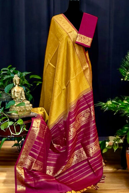 Silk Cotton Saree - AW1472SC