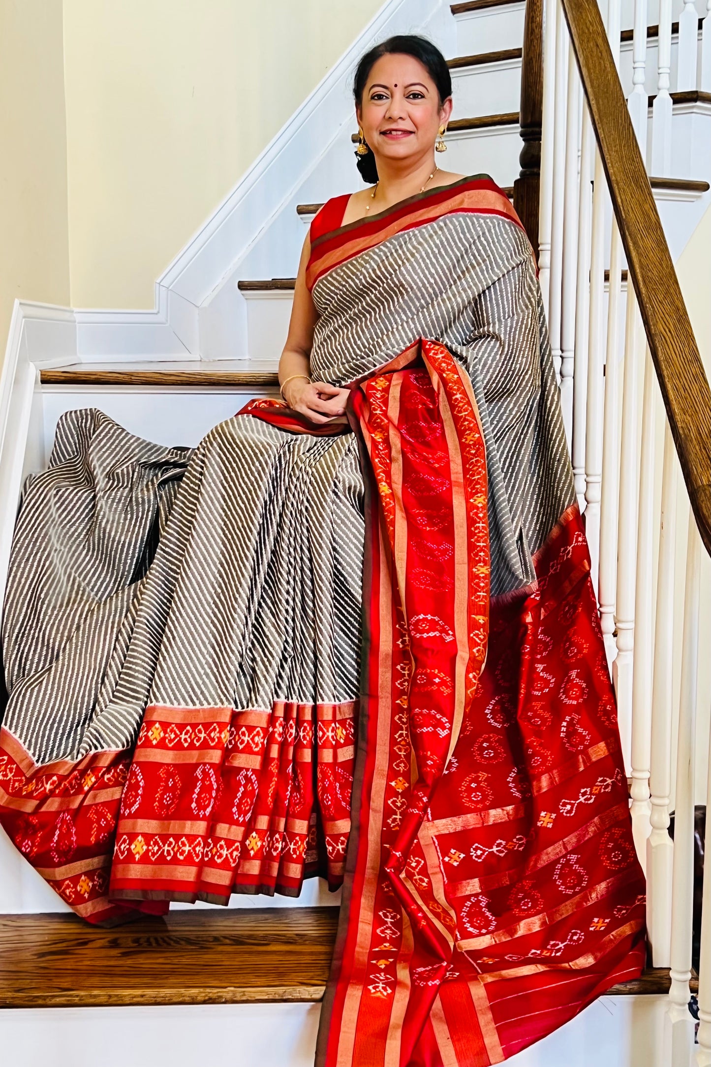 Pochampally Ikkat Silk Saree - AW1036PT