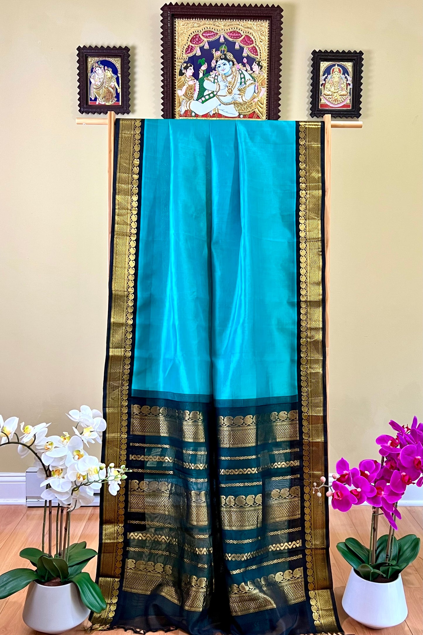 Silk Cotton Saree - AW1247SC