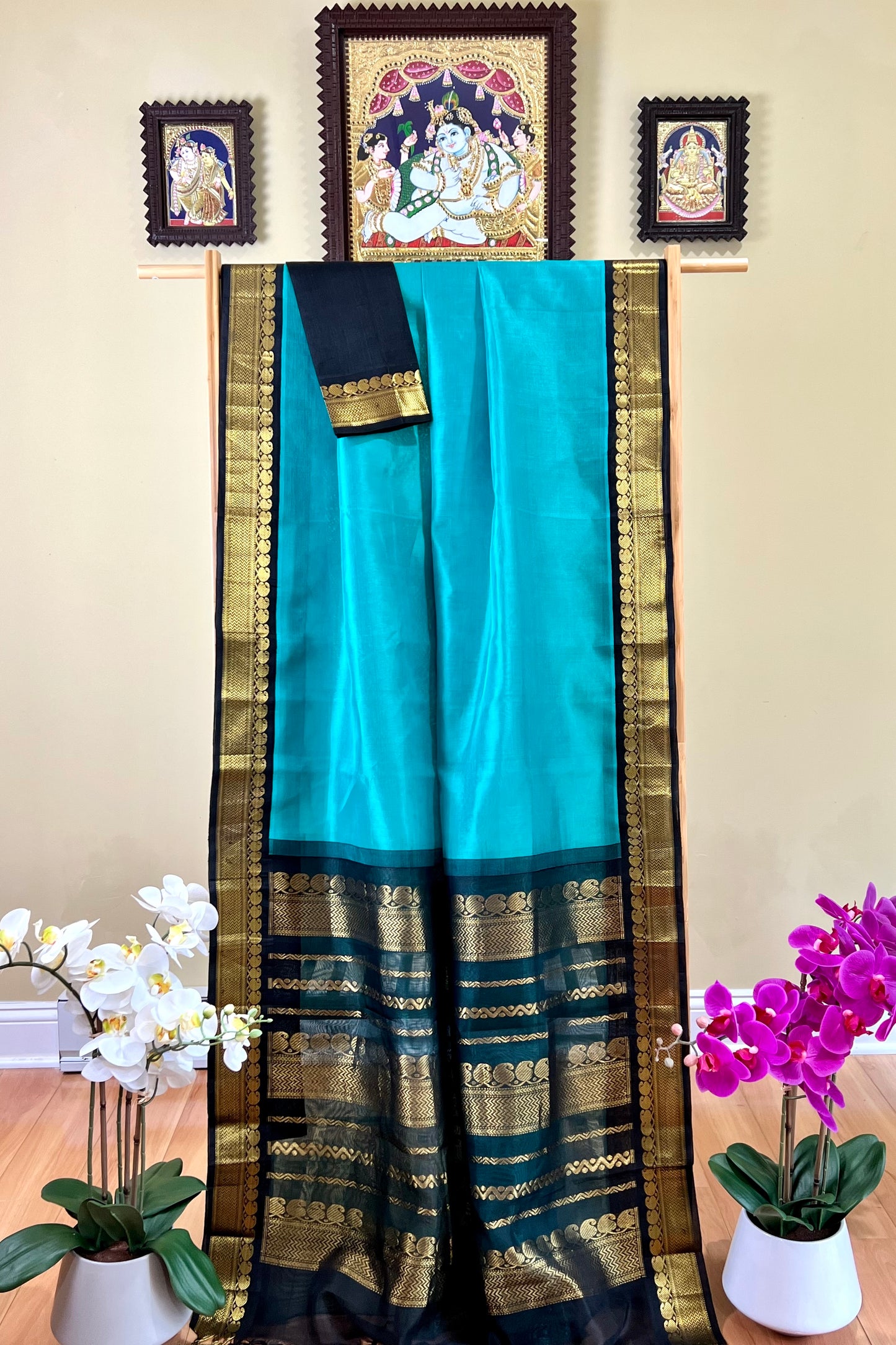 Silk Cotton Saree - AW1247SC