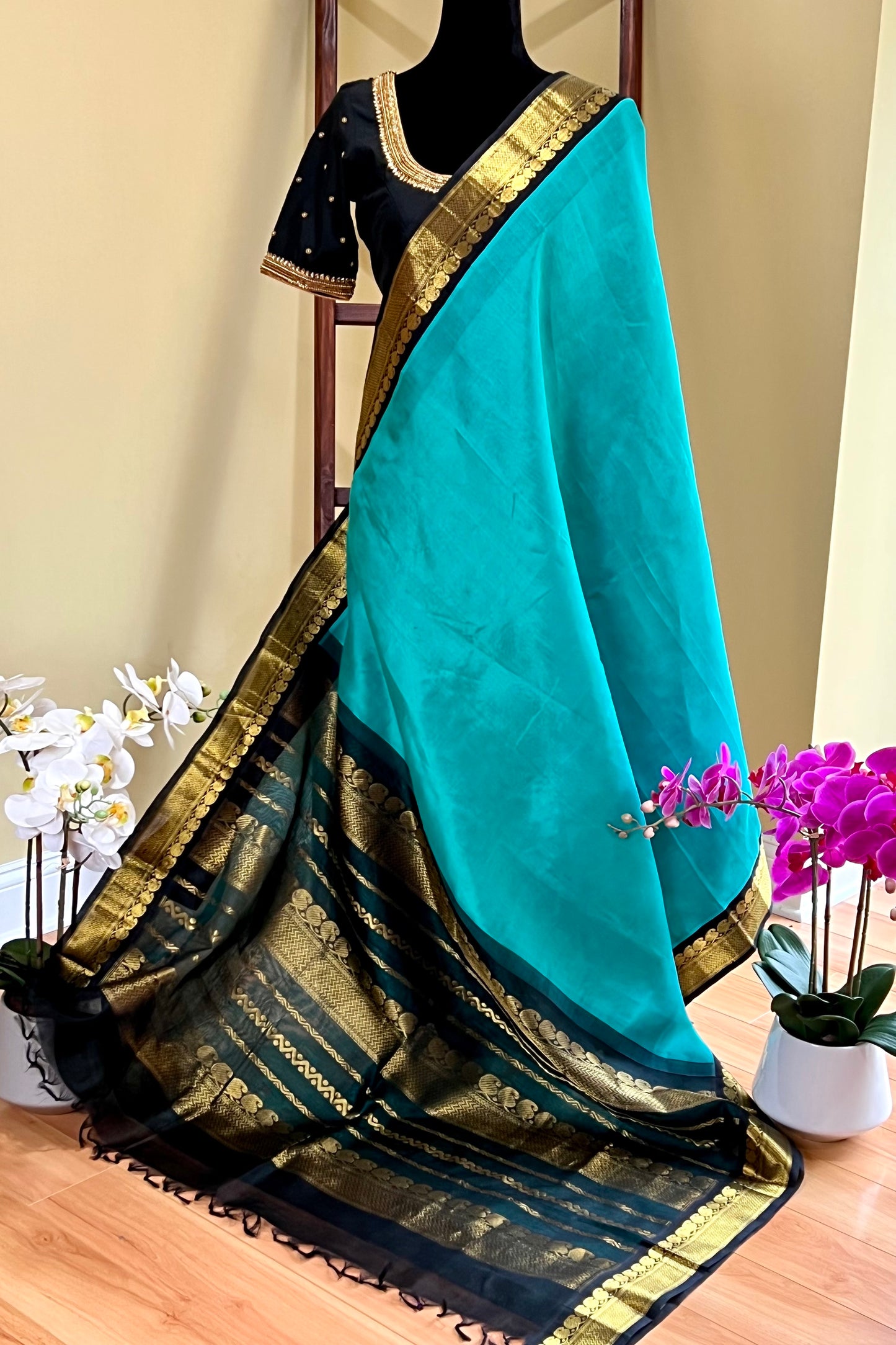 Silk Cotton Saree - AW1247SC