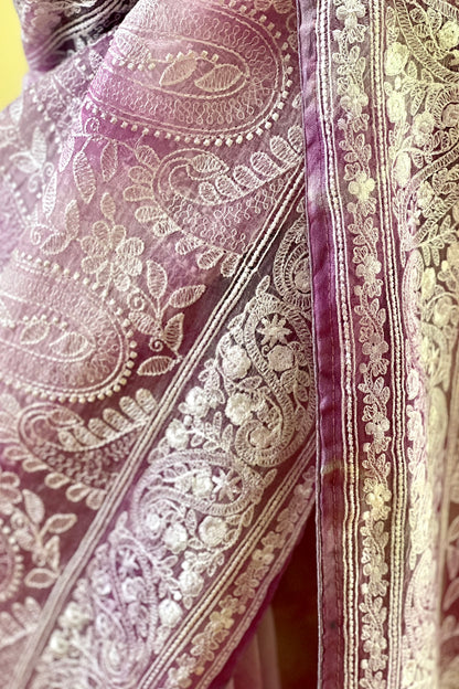 Organza Silk Saree - AW1012OGN