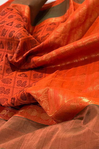 Silk Cotton Saree - AW1250SC