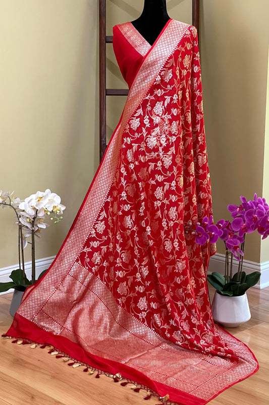 Banarasi Khaddi Georgette Saree - AW1069BS