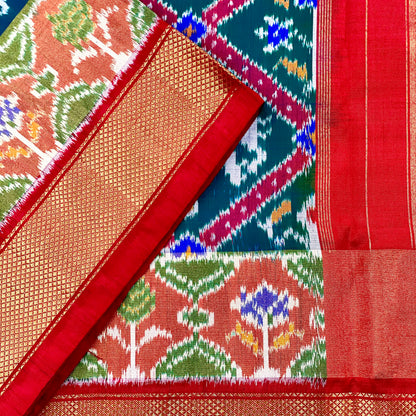 Pochampally Ikkat Silk Saree - AW1034PT