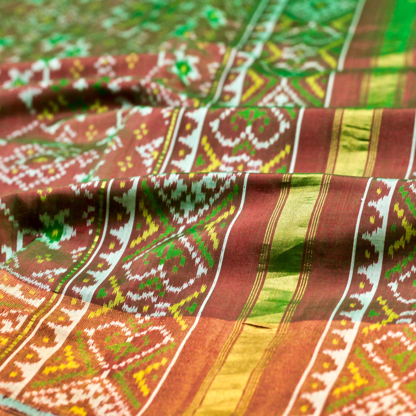 Patola Ikkat Silk Saree - AW1001PT