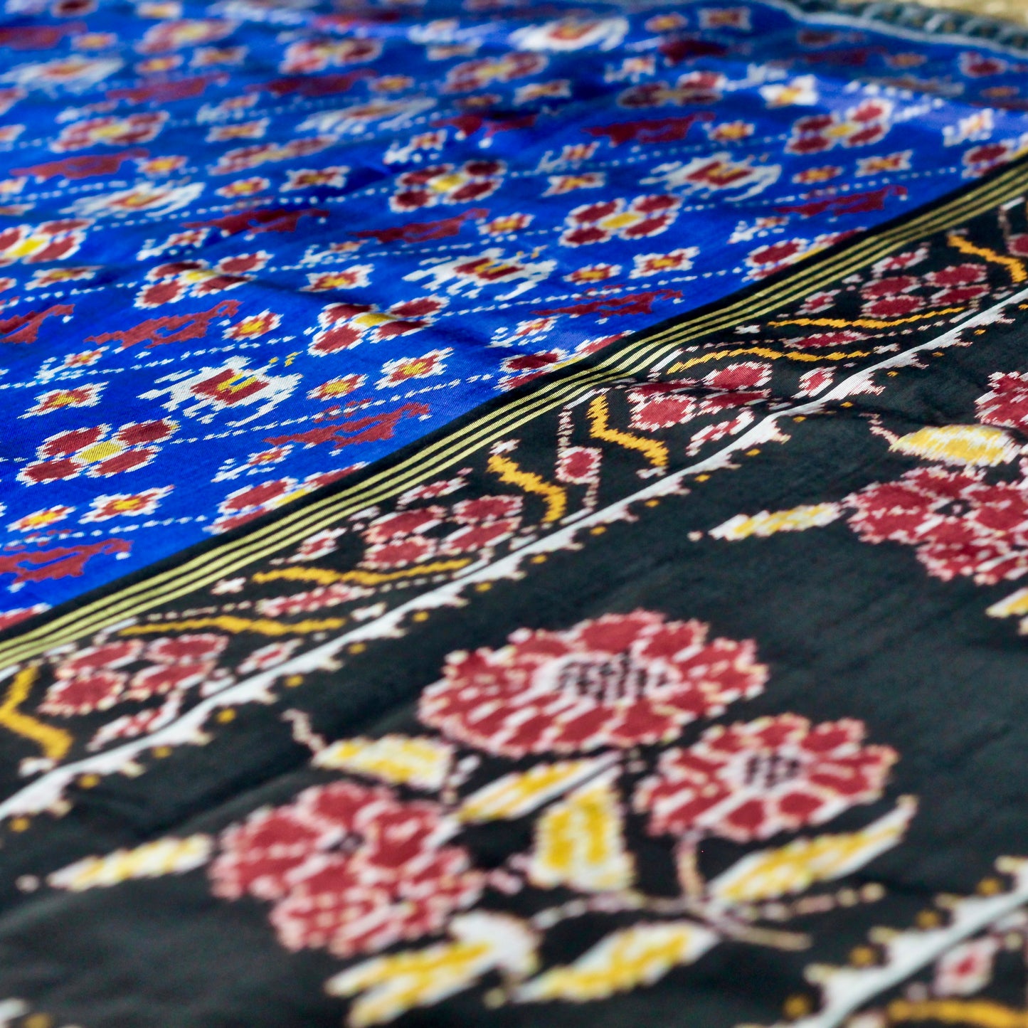 Patola Ikkat Silk Saree - AW1006PT