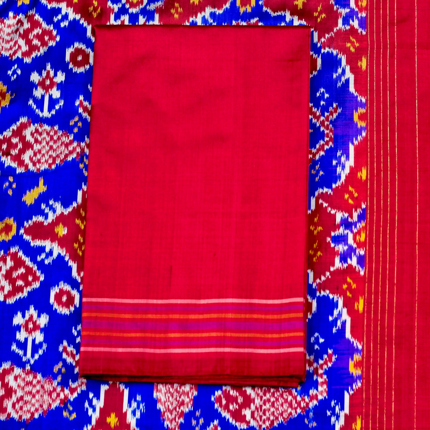 Pochampally Ikkat Silk Saree - AW1017PT