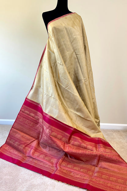 Kanjivaram Silk Saree - AW1364KS