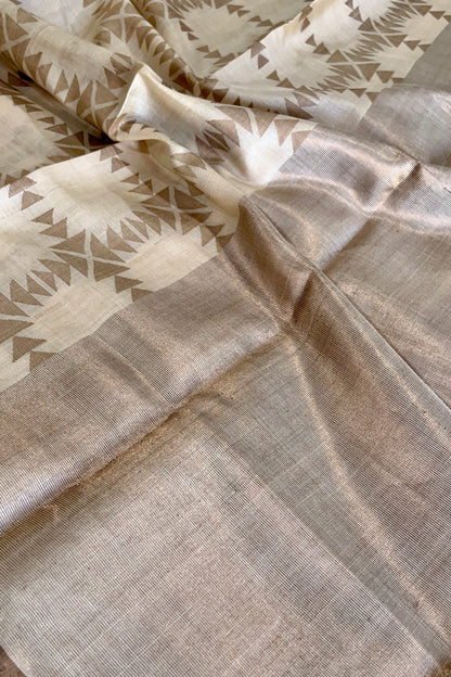 Tussar Silk Saree - AW1004TS23