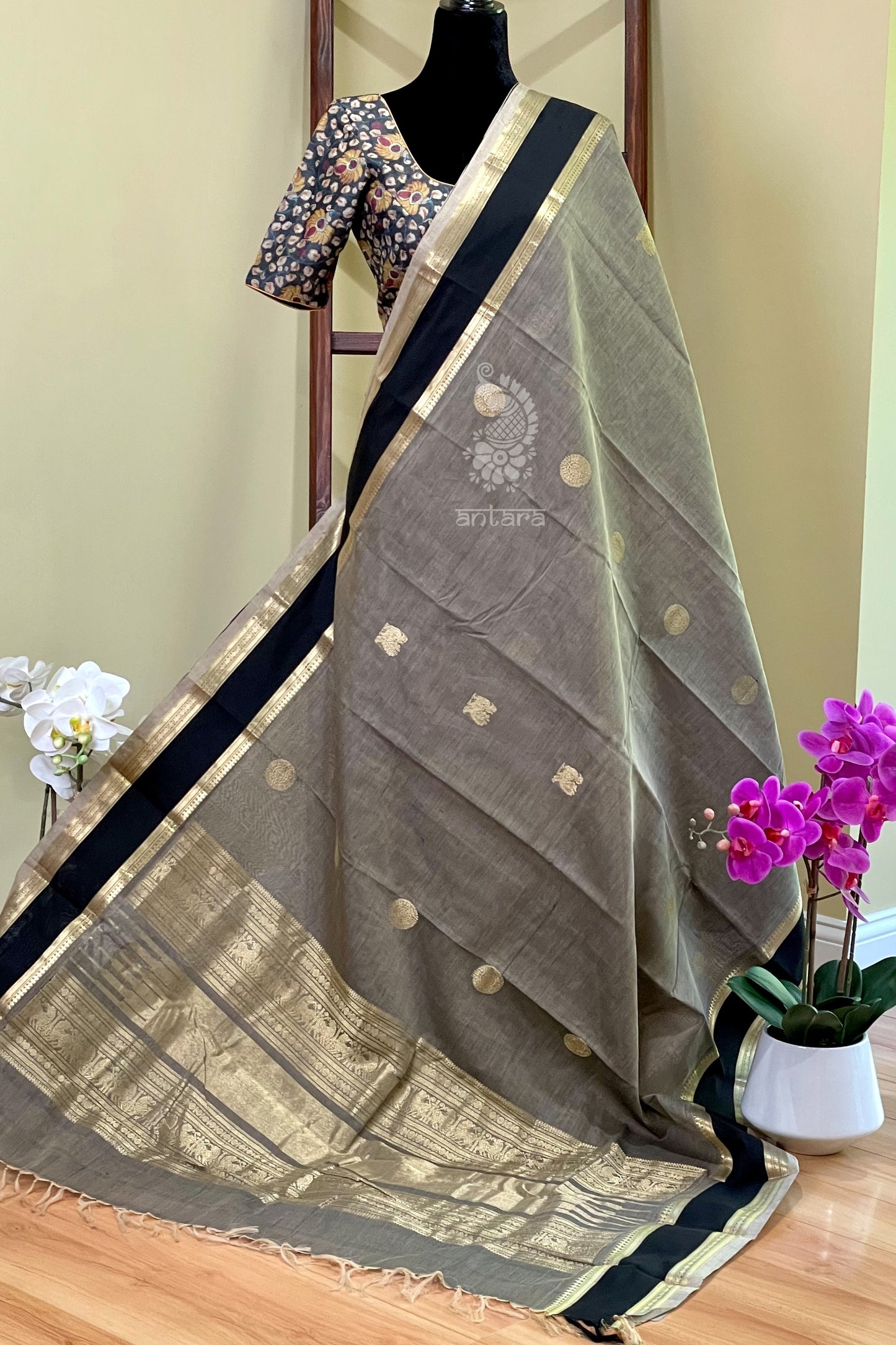 Silk Cotton Saree - AW1217SC